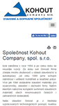Mobile Screenshot of kohout-company.cz