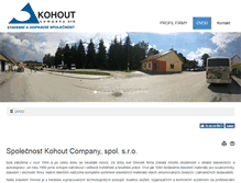 Tablet Screenshot of kohout-company.cz